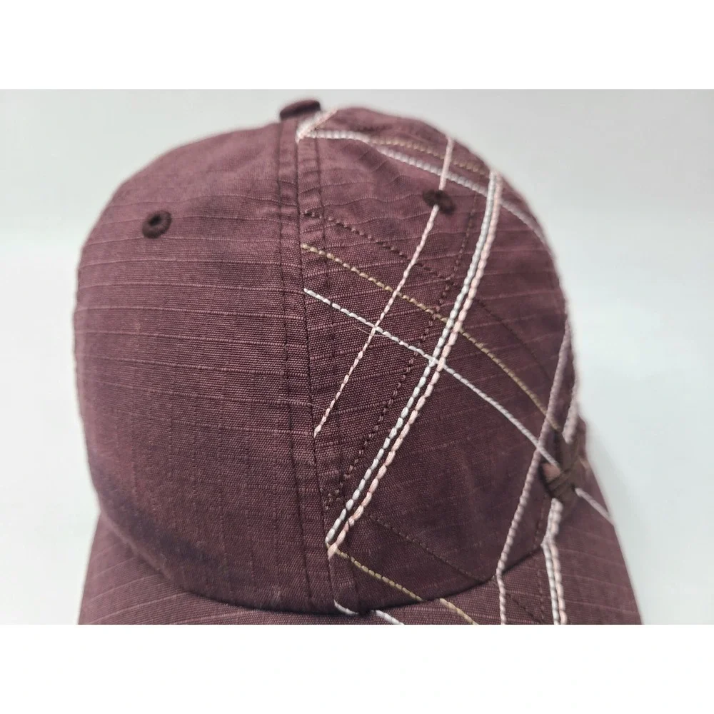 Women Adidas Trefoil Strapback Adjustable Hat Cap Baseball Casual Mom Brown Pink